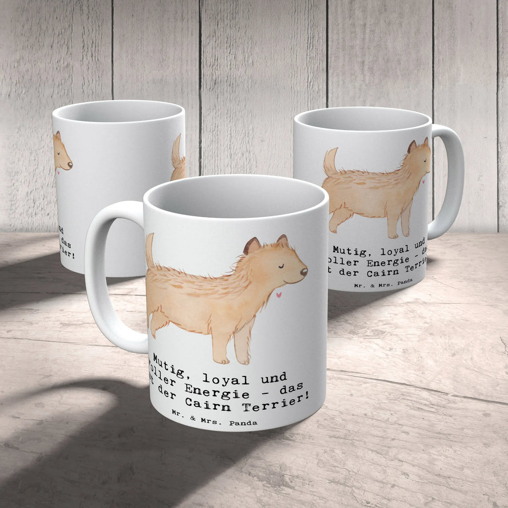 Tasse Mutiger Cairn Terrier Bürotasse, Kaffeetasse, Tasse, Porzellantasse, Geschenktasse, Tasse mit Zitaten, Tasse mit Motiven, Teetasse, Keramiktasse, Hund, Hunderasse, Rassehund, Hundebesitzer, Geschenk, Tierfreund, Schenken, Welpe