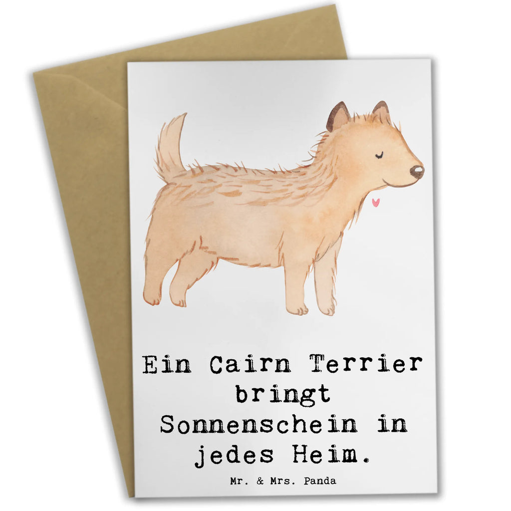 Grußkarte Cairn Terrier Glück Karte, Hochzeitskarte, Einladungskarte, Geburtstagskarte, Glückwunschkarte, Ansichtskarten, Grußkarte, Klappkarte, Hund, Hunderasse, Rassehund, Hundebesitzer, Geschenk, Tierfreund, Schenken, Welpe