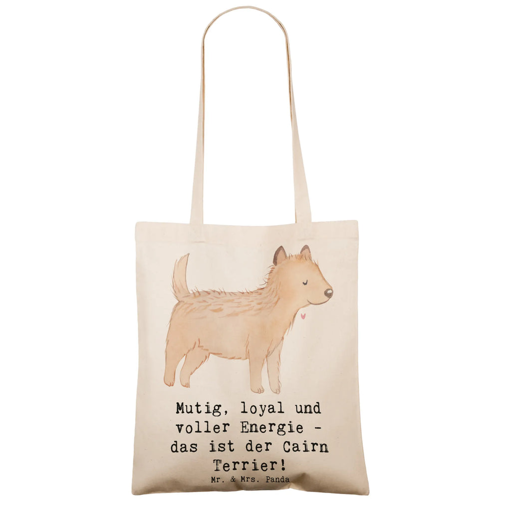 Tote bag Mutig, loyal und voller Energie - das ist der Cairn Terrier! Beutel, Stoffbeutel, Jutebeutel, Einkaufstasche, Jutetasche, Schultertasche, Laptoptasche, Umhängetasche, Tragetasche, Stofftasche, Einkaufstüte, Shopper, Beuteltasche, Strandtasche, Tasche, Badetasche, Hund, Hunderasse, Rassehund, Hundebesitzer, Geschenk, Tierfreund, Schenken, Welpe