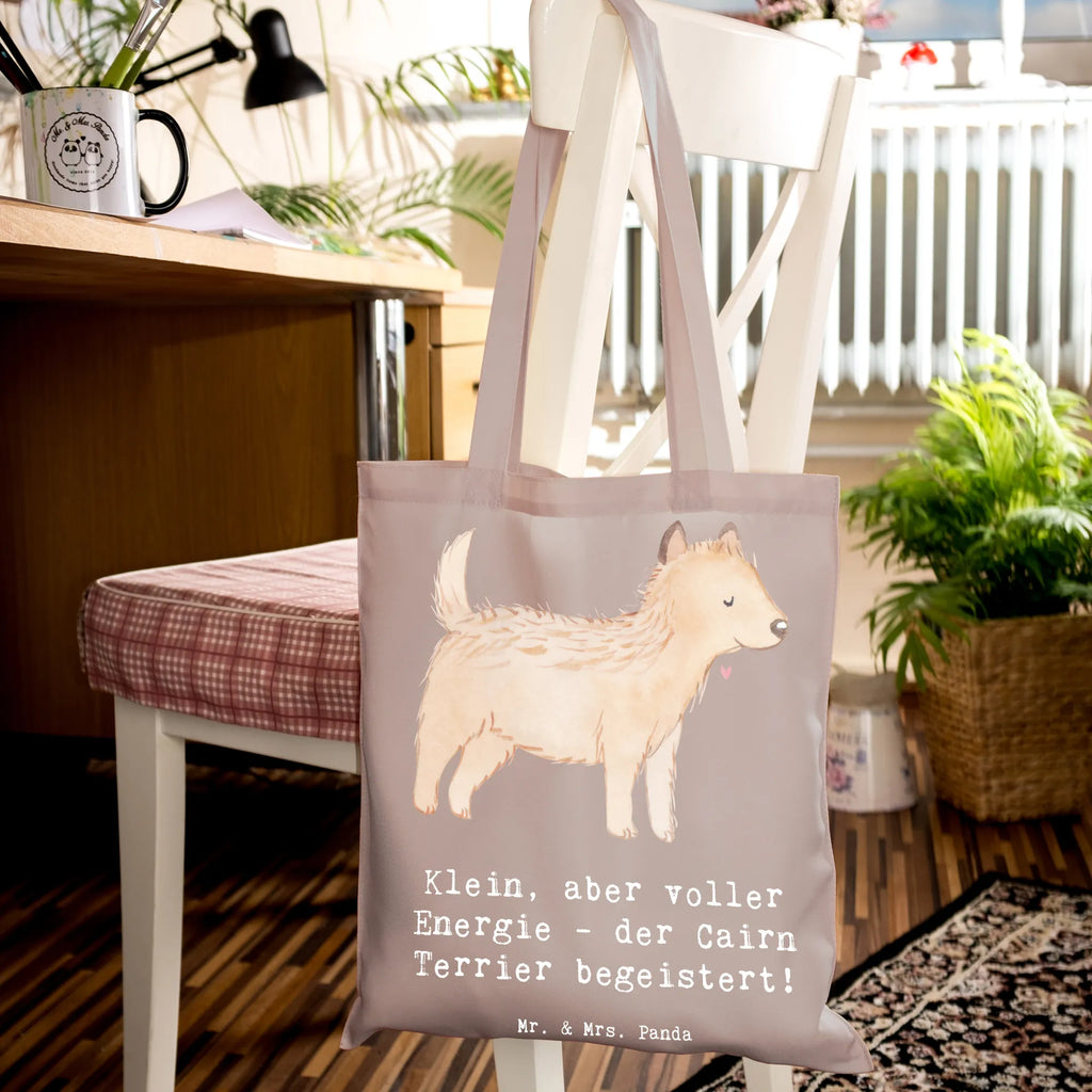 Tote bag Klein, aber voller Energie - der Cairn Terrier begeistert! Einkaufstasche, Umhängetasche, Laptoptasche, Beuteltasche, Tasche, Strandtasche, Stoffbeutel, Stofftasche, Schultertasche, Jutetasche, Shopper, Einkaufstüte, Tragetasche, Badetasche, Beutel, Jutebeutel, Hund, Hunderasse, Rassehund, Hundebesitzer, Geschenk, Tierfreund, Schenken, Welpe