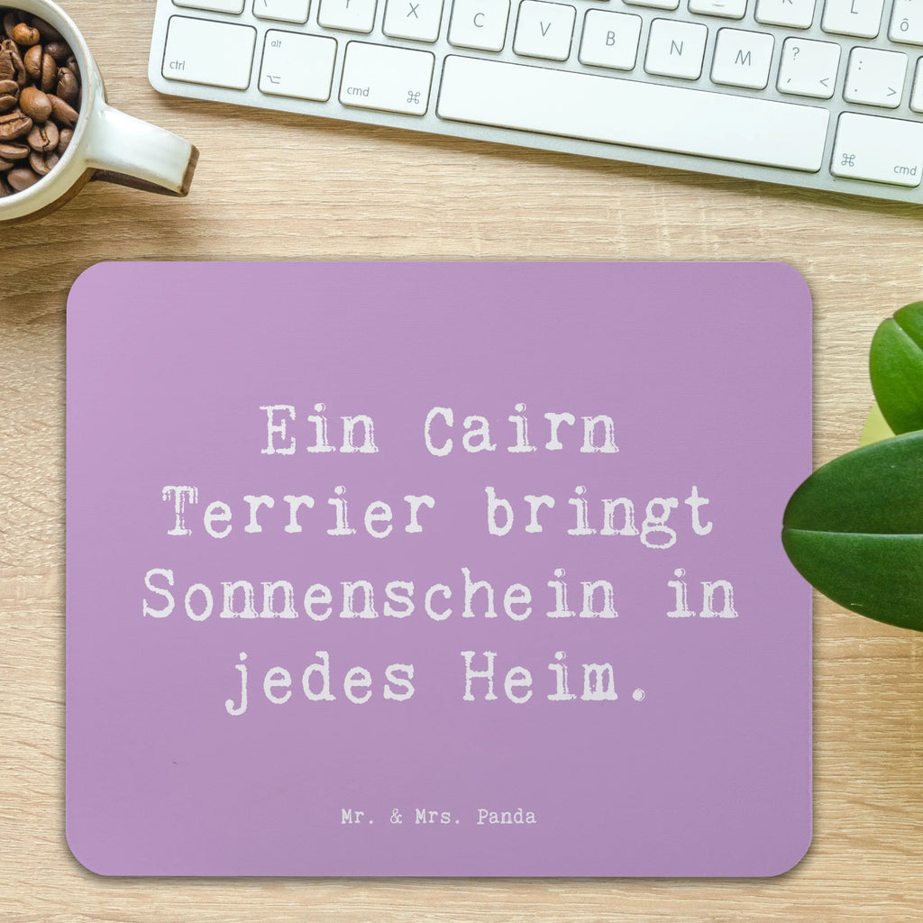 Mouse mat Saying Ein Cairn Terrier bringt Sonnenschein in jedes Heim. Mauspad, Designer Mauspad, Mousepad, Büroausstattung, Computer zubehör, Arbeitszimmer, Mauspad Büro, Mausunterlage, Einzigartiges Mauspad, PC Zubehör, Hund, Hunderasse, Rassehund, Hundebesitzer, Geschenk, Tierfreund, Schenken, Welpe
