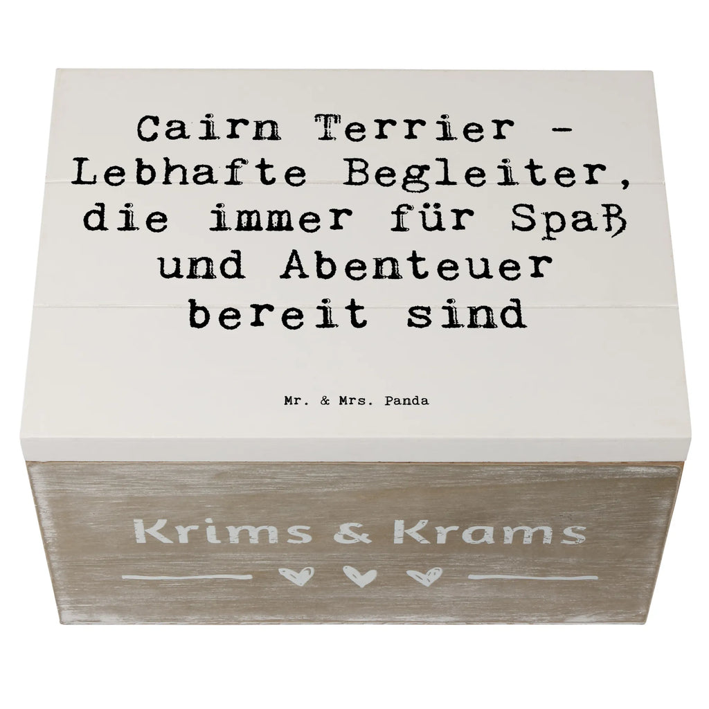 Holzkiste Spruch Cairn Terrier Begleiter Geschenkdose, Aufbewahrungsbox, Geschenkbox, Schatulle, Kiste, Erinnerungsbox, XXL, Dekokiste, Holzkiste, Schatzkiste, Truhe, Erinnerungskiste, Hund, Hunderasse, Rassehund, Hundebesitzer, Geschenk, Tierfreund, Schenken, Welpe