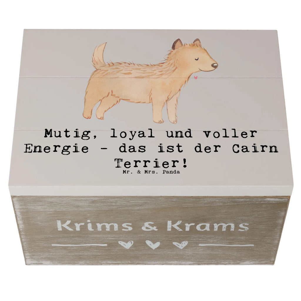 Holzkiste Mutiger Cairn Terrier Aufbewahrungsbox, Erinnerungsbox, Kiste, Truhe, Schatulle, XXL, Geschenkdose, Geschenkbox, Erinnerungskiste, Holzkiste, Schatzkiste, Dekokiste, Hund, Hunderasse, Rassehund, Hundebesitzer, Geschenk, Tierfreund, Schenken, Welpe