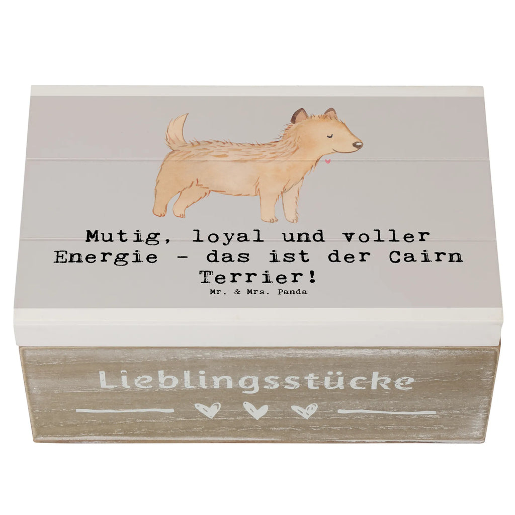 Holzkiste Mutiger Cairn Terrier Aufbewahrungsbox, Erinnerungsbox, Kiste, Truhe, Schatulle, XXL, Geschenkdose, Geschenkbox, Erinnerungskiste, Holzkiste, Schatzkiste, Dekokiste, Hund, Hunderasse, Rassehund, Hundebesitzer, Geschenk, Tierfreund, Schenken, Welpe