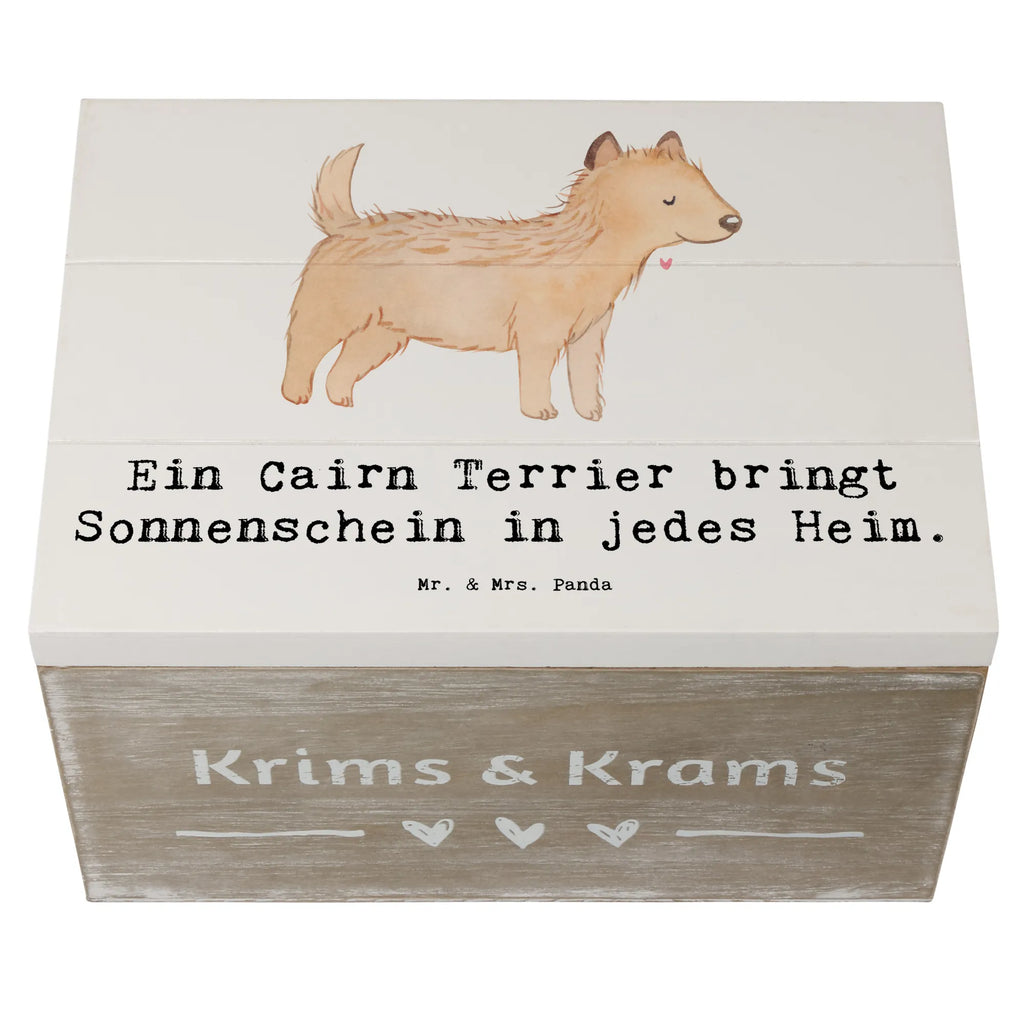 Holzkiste Cairn Terrier Glück Kiste, XXL, Erinnerungskiste, Schatzkiste, Aufbewahrungsbox, Holzkiste, Schatulle, Geschenkdose, Truhe, Geschenkbox, Erinnerungsbox, Dekokiste, Hund, Hunderasse, Rassehund, Hundebesitzer, Geschenk, Tierfreund, Schenken, Welpe