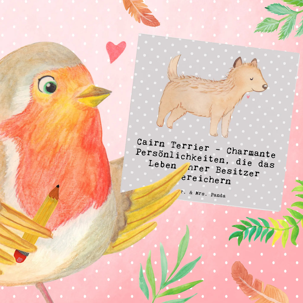 Deluxe Karte Cairn Terrier Karte, Glückwunschkarte, Hochzeitskarte, Einladungskarte, Grußkarte, Hochwertige Klappkarte, Klappkarte, Hochwertige Grußkarte, Geburtstagskarte, Hund, Hunderasse, Rassehund, Hundebesitzer, Geschenk, Tierfreund, Schenken, Welpe