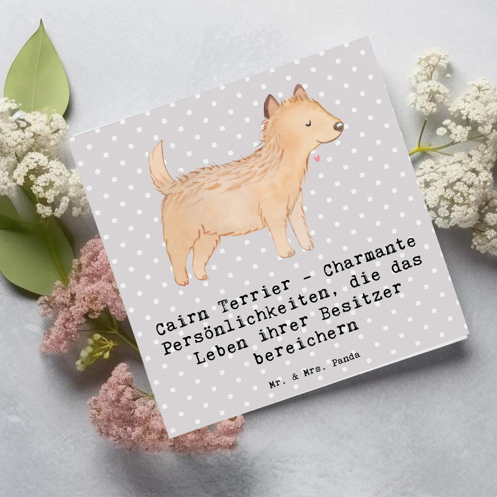 Deluxe Karte Cairn Terrier Karte, Glückwunschkarte, Hochzeitskarte, Einladungskarte, Grußkarte, Hochwertige Klappkarte, Klappkarte, Hochwertige Grußkarte, Geburtstagskarte, Hund, Hunderasse, Rassehund, Hundebesitzer, Geschenk, Tierfreund, Schenken, Welpe