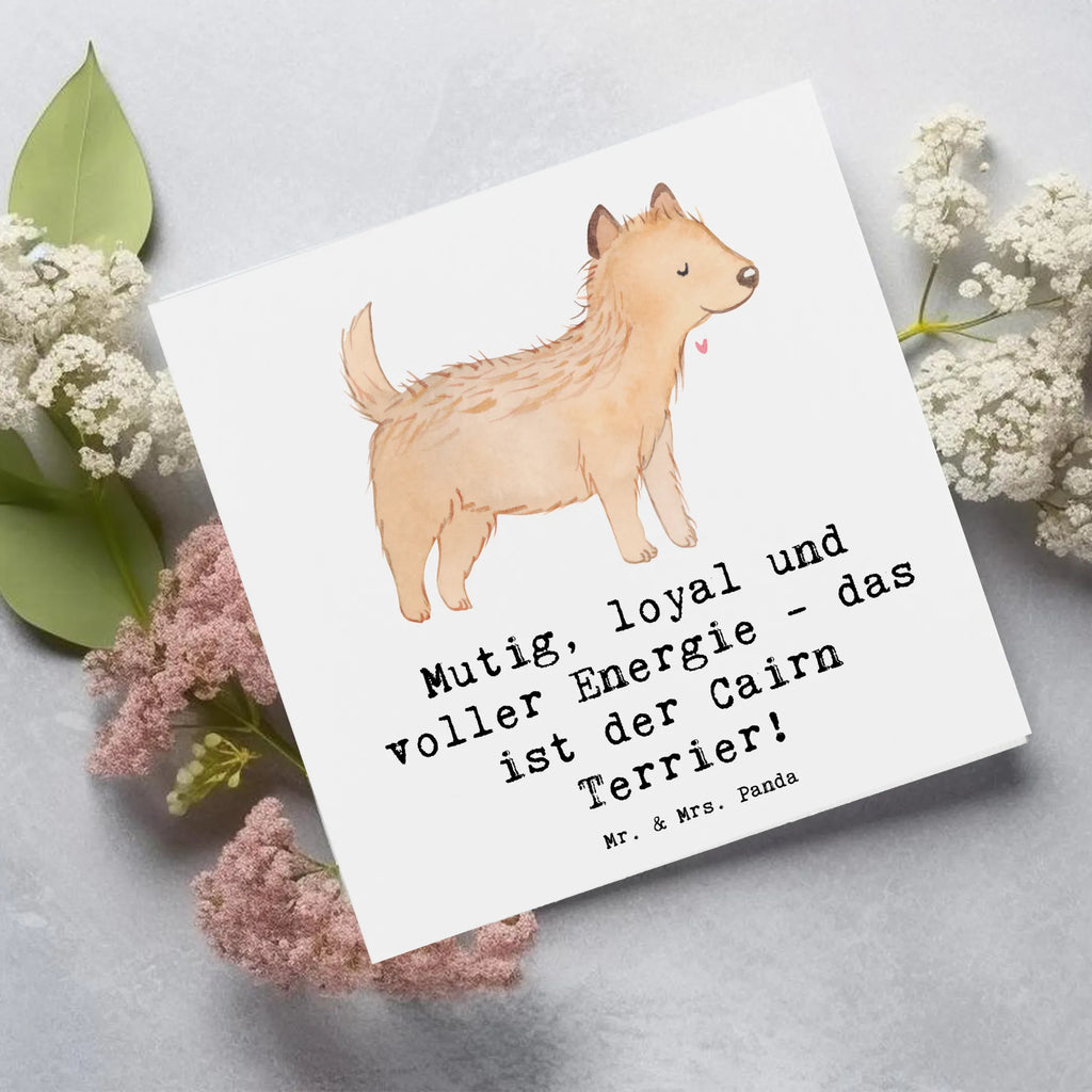 Deluxe Karte Mutiger Cairn Terrier Klappkarte, Geburtstagskarte, Einladungskarte, Hochwertige Grußkarte, Hochzeitskarte, Glückwunschkarte, Karte, Hochwertige Klappkarte, Grußkarte, Hund, Hunderasse, Rassehund, Hundebesitzer, Geschenk, Tierfreund, Schenken, Welpe