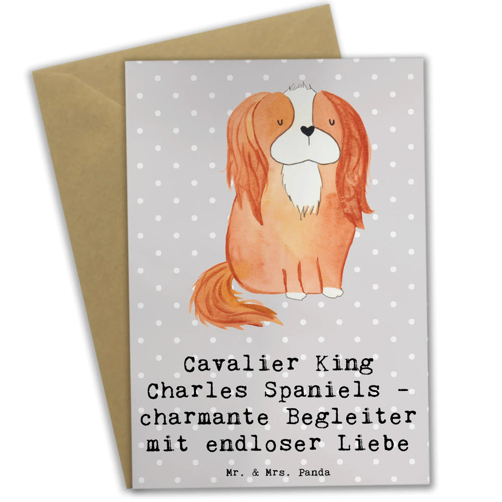 Greetings card Cavalier King Charles Spaniels - charmante Begleiter mit endloser Liebe Glückwunschkarte, Ansichtskarten, Klappkarte, Hochzeitskarte, Geburtstagskarte, Einladungskarte, Karte, Grußkarte, Hund, Hunderasse, Rassehund, Hundebesitzer, Geschenk, Tierfreund, Schenken, Welpe