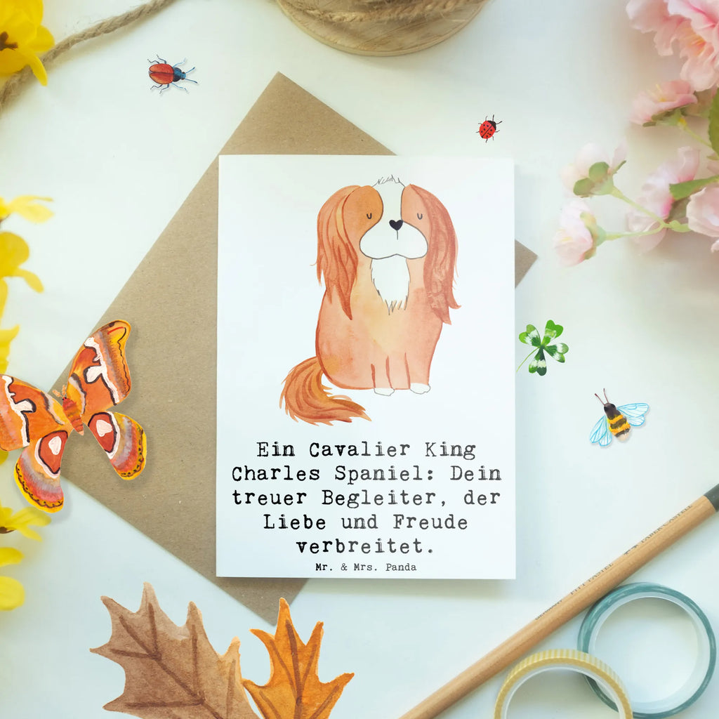 Greetings card Ein Cavalier King Charles Spaniel: Dein treuer Begleiter, der Liebe und Freude verbreitet. Klappkarte, Einladungskarte, Karte, Ansichtskarten, Grußkarte, Glückwunschkarte, Geburtstagskarte, Hochzeitskarte, Hund, Hunderasse, Rassehund, Hundebesitzer, Geschenk, Tierfreund, Schenken, Welpe