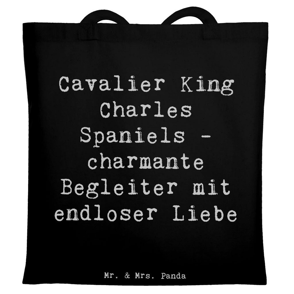 Tote bag Saying Cavalier King Charles Spaniels - charmante Begleiter mit endloser Liebe Stoffbeutel, Schultertasche, Stofftasche, Jutebeutel, Laptoptasche, Badetasche, Umhängetasche, Einkaufstüte, Tasche, Beutel, Beuteltasche, Tragetasche, Einkaufstasche, Strandtasche, Shopper, Jutetasche, Hund, Hunderasse, Rassehund, Hundebesitzer, Geschenk, Tierfreund, Schenken, Welpe