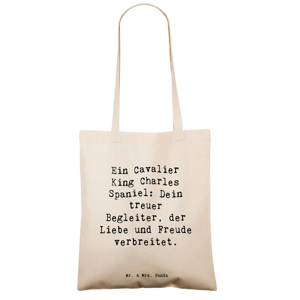 Tote bag Saying Ein Cavalier King Charles Spaniel: Dein treuer Begleiter, der Liebe und Freude verbreitet. Jutetasche, Strandtasche, Einkaufstasche, Tasche, Schultertasche, Jutebeutel, Laptoptasche, Beuteltasche, Beutel, Badetasche, Umhängetasche, Einkaufstüte, Tragetasche, Stofftasche, Stoffbeutel, Shopper, Hund, Hunderasse, Rassehund, Hundebesitzer, Geschenk, Tierfreund, Schenken, Welpe