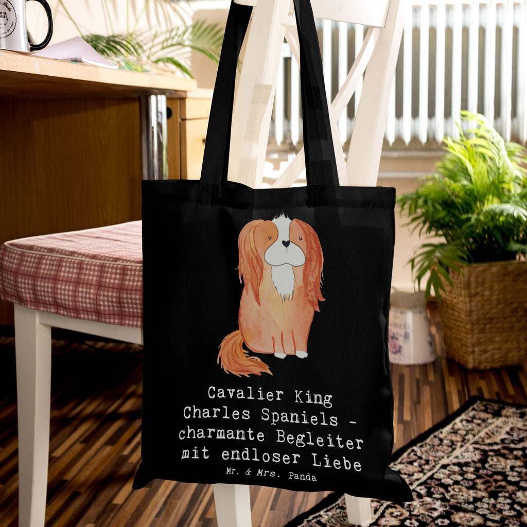 Tote bag Cavalier King Charles Spaniels - charmante Begleiter mit endloser Liebe Strandtasche, Stoffbeutel, Badetasche, Stofftasche, Jutebeutel, Umhängetasche, Einkaufstasche, Beutel, Jutetasche, Tragetasche, Shopper, Laptoptasche, Beuteltasche, Tasche, Schultertasche, Einkaufstüte, Hund, Hunderasse, Rassehund, Hundebesitzer, Geschenk, Tierfreund, Schenken, Welpe