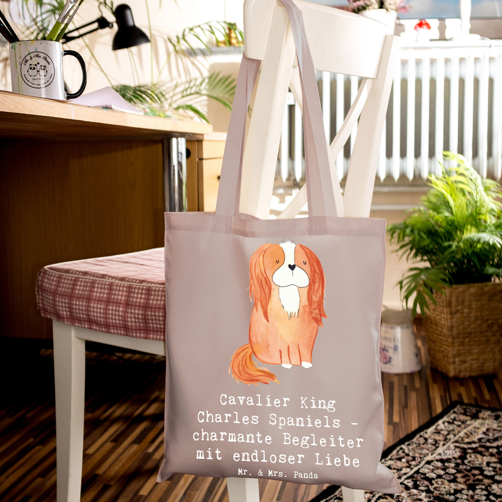 Tote bag Cavalier King Charles Spaniels - charmante Begleiter mit endloser Liebe Strandtasche, Stoffbeutel, Badetasche, Stofftasche, Jutebeutel, Umhängetasche, Einkaufstasche, Beutel, Jutetasche, Tragetasche, Shopper, Laptoptasche, Beuteltasche, Tasche, Schultertasche, Einkaufstüte, Hund, Hunderasse, Rassehund, Hundebesitzer, Geschenk, Tierfreund, Schenken, Welpe