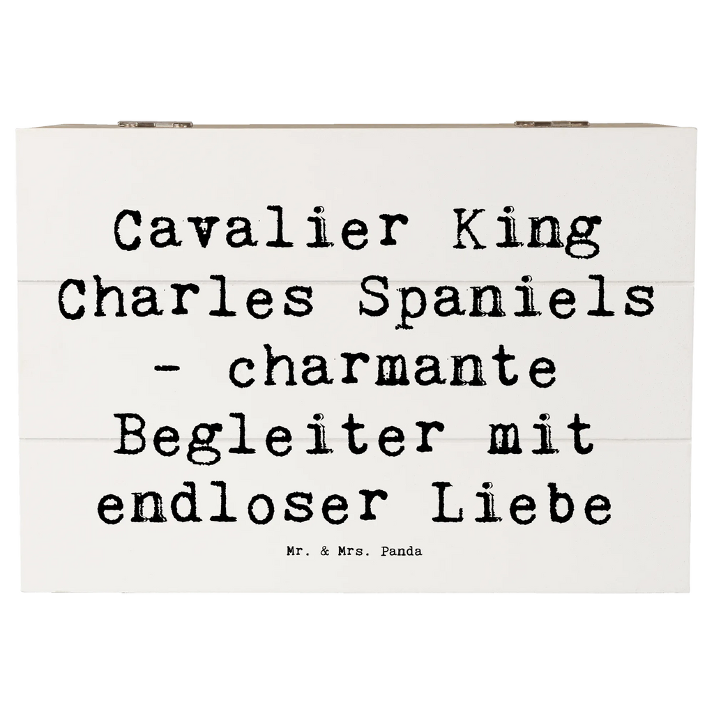 Holzkiste Spruch Cavalier King Charles Spaniel Begleiter Schatulle, Kiste, Geschenkdose, Aufbewahrungsbox, Erinnerungsbox, Erinnerungskiste, Truhe, Dekokiste, Geschenkbox, XXL, Holzkiste, Schatzkiste, Hund, Hunderasse, Rassehund, Hundebesitzer, Geschenk, Tierfreund, Schenken, Welpe