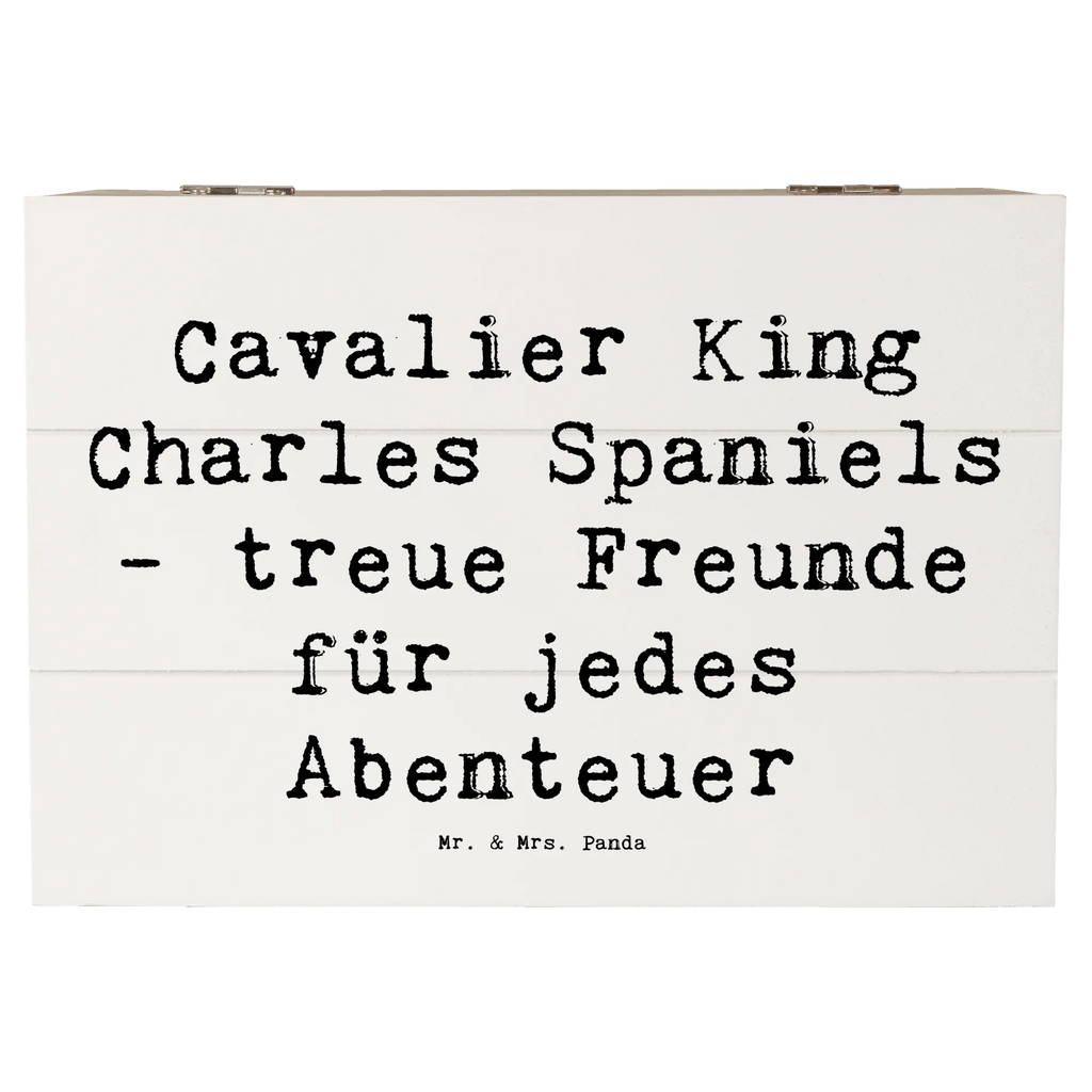 Holzkiste Spruch Cavalier King Charles Spaniel Freunde XXL, Holzkiste, Geschenkbox, Erinnerungskiste, Kiste, Erinnerungsbox, Geschenkdose, Schatulle, Aufbewahrungsbox, Schatzkiste, Truhe, Dekokiste, Hund, Hunderasse, Rassehund, Hundebesitzer, Geschenk, Tierfreund, Schenken, Welpe