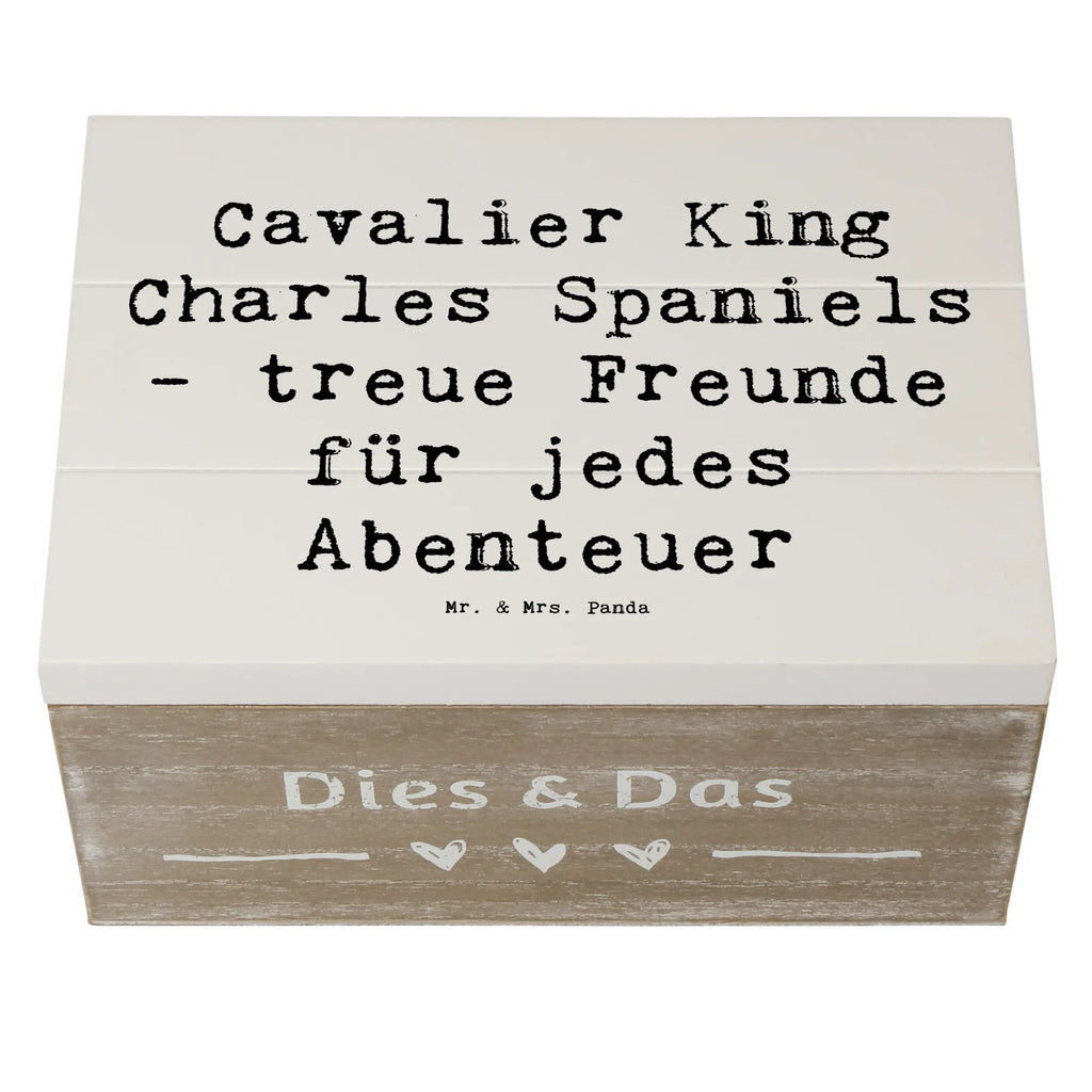 Holzkiste Spruch Cavalier King Charles Spaniel Freunde XXL, Holzkiste, Geschenkbox, Erinnerungskiste, Kiste, Erinnerungsbox, Geschenkdose, Schatulle, Aufbewahrungsbox, Schatzkiste, Truhe, Dekokiste, Hund, Hunderasse, Rassehund, Hundebesitzer, Geschenk, Tierfreund, Schenken, Welpe