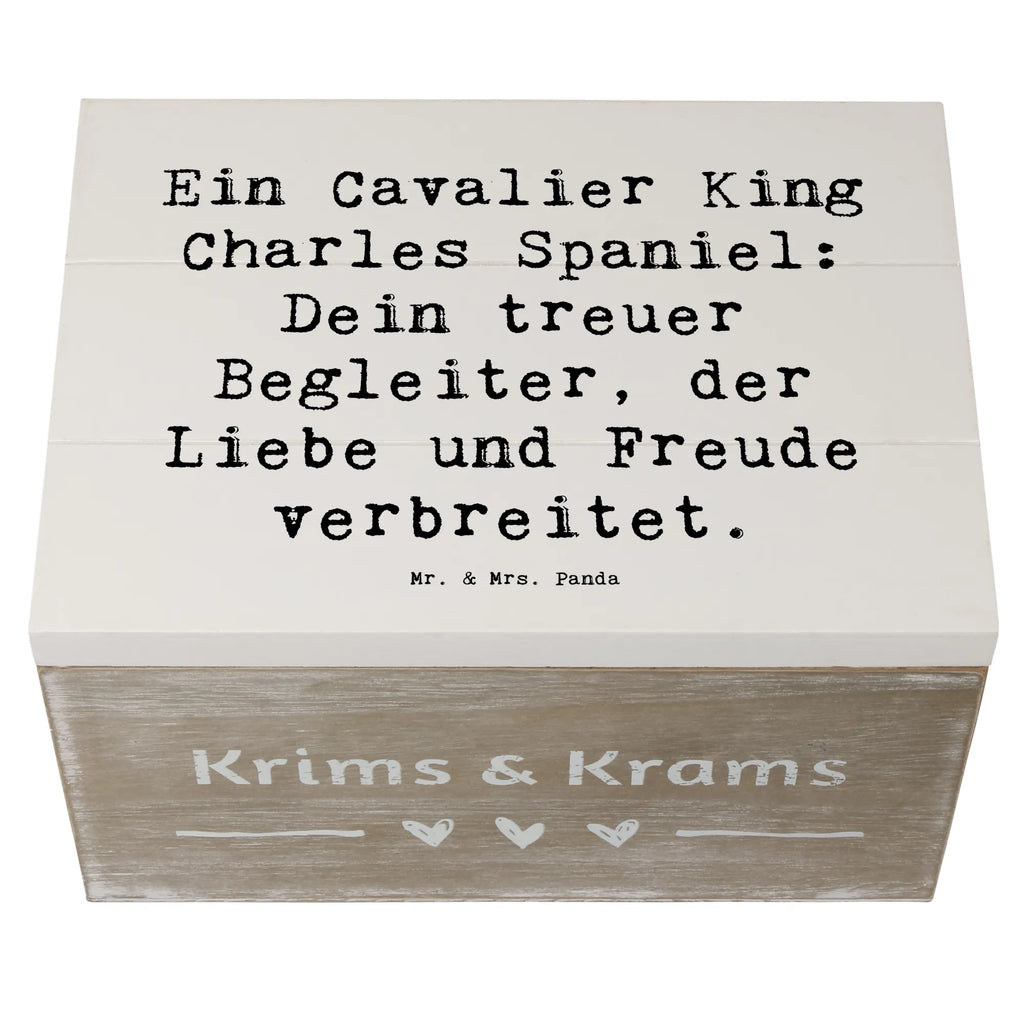 Holzkiste Spruch Cavalier King Charles Spaniel Erinnerungskiste, Schatulle, Holzkiste, Geschenkdose, Aufbewahrungsbox, Schatzkiste, Kiste, Truhe, XXL, Erinnerungsbox, Geschenkbox, Dekokiste, Hund, Hunderasse, Rassehund, Hundebesitzer, Geschenk, Tierfreund, Schenken, Welpe