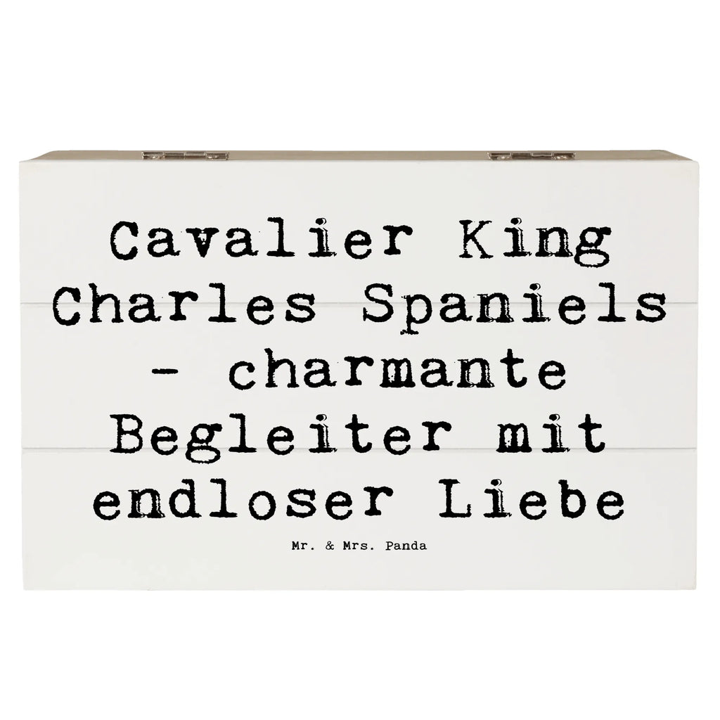 Holzkiste Spruch Cavalier King Charles Spaniel Begleiter Schatulle, Kiste, Geschenkdose, Aufbewahrungsbox, Erinnerungsbox, Erinnerungskiste, Truhe, Dekokiste, Geschenkbox, XXL, Holzkiste, Schatzkiste, Hund, Hunderasse, Rassehund, Hundebesitzer, Geschenk, Tierfreund, Schenken, Welpe