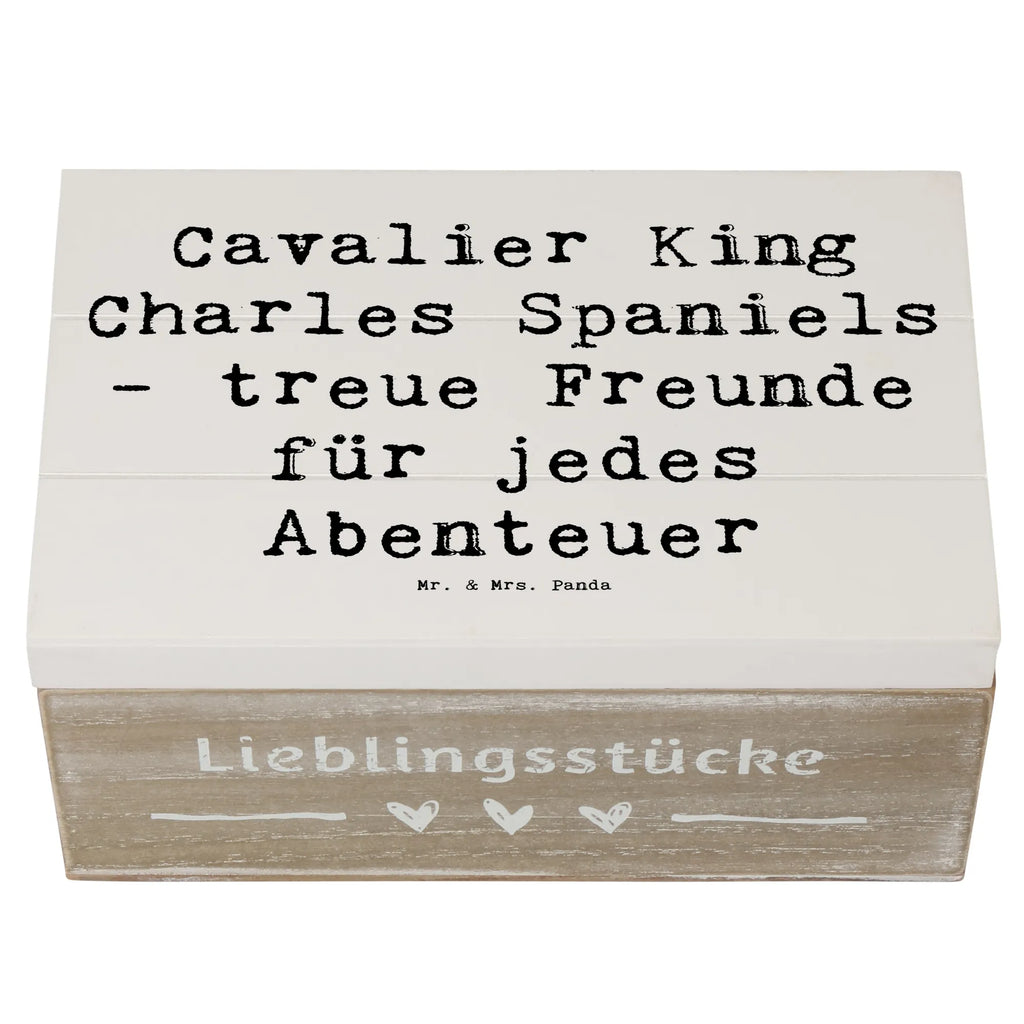 Holzkiste Spruch Cavalier King Charles Spaniel Freunde XXL, Holzkiste, Geschenkbox, Erinnerungskiste, Kiste, Erinnerungsbox, Geschenkdose, Schatulle, Aufbewahrungsbox, Schatzkiste, Truhe, Dekokiste, Hund, Hunderasse, Rassehund, Hundebesitzer, Geschenk, Tierfreund, Schenken, Welpe