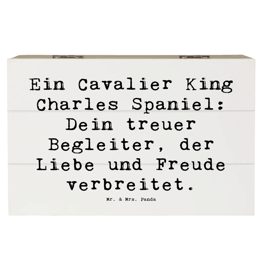 Holzkiste Spruch Cavalier King Charles Spaniel Erinnerungskiste, Schatulle, Holzkiste, Geschenkdose, Aufbewahrungsbox, Schatzkiste, Kiste, Truhe, XXL, Erinnerungsbox, Geschenkbox, Dekokiste, Hund, Hunderasse, Rassehund, Hundebesitzer, Geschenk, Tierfreund, Schenken, Welpe