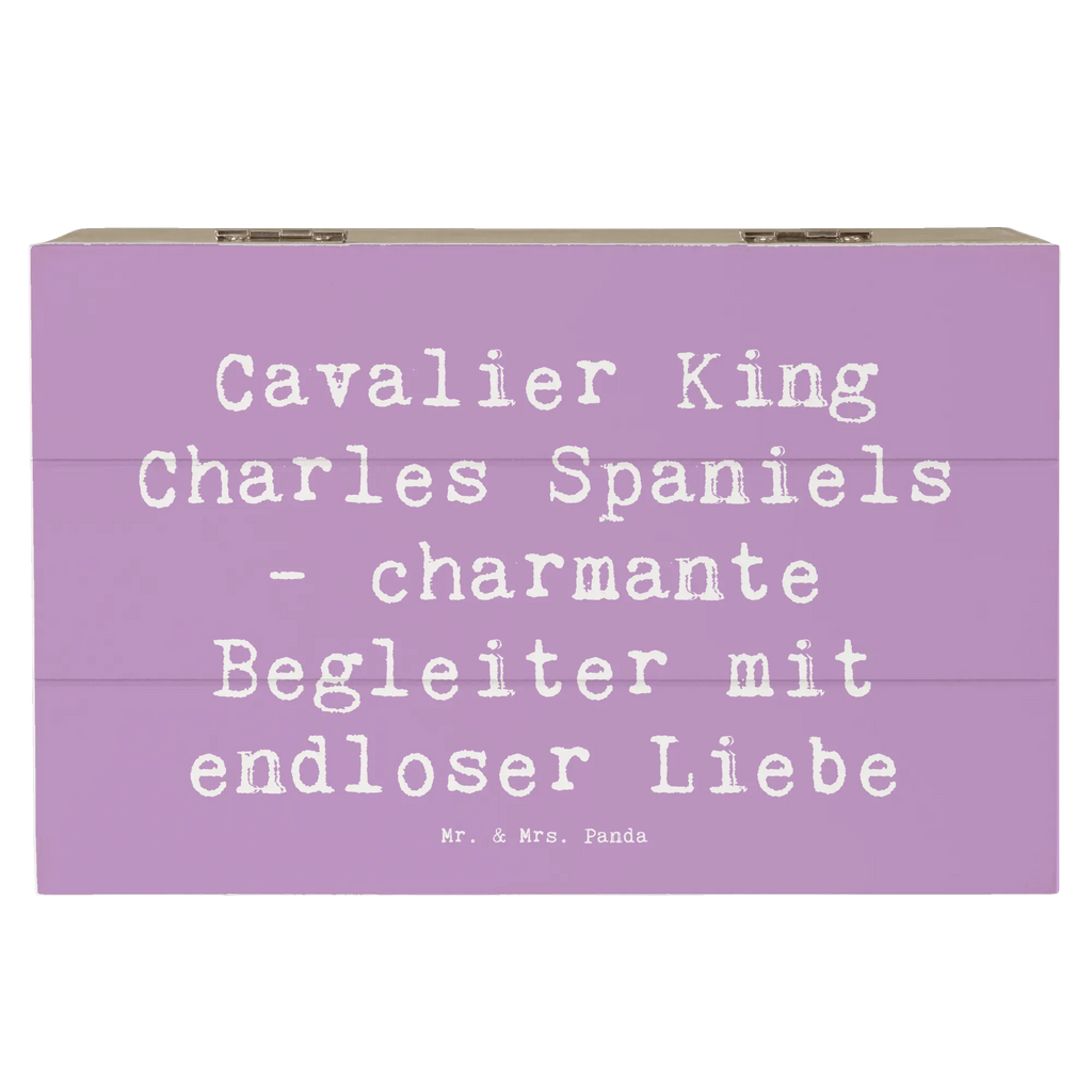 Holzkiste Spruch Cavalier King Charles Spaniel Begleiter Schatulle, Kiste, Geschenkdose, Aufbewahrungsbox, Erinnerungsbox, Erinnerungskiste, Truhe, Dekokiste, Geschenkbox, XXL, Holzkiste, Schatzkiste, Hund, Hunderasse, Rassehund, Hundebesitzer, Geschenk, Tierfreund, Schenken, Welpe