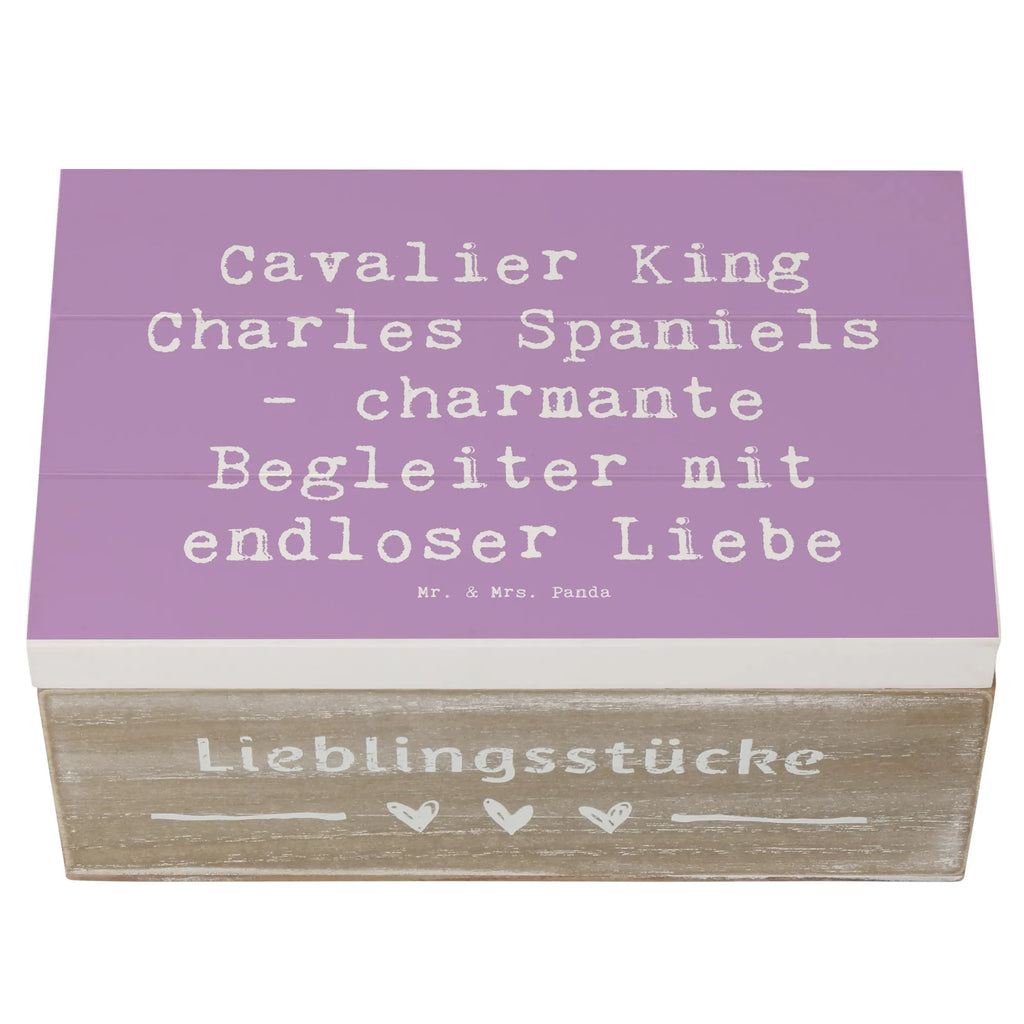 Holzkiste Spruch Cavalier King Charles Spaniel Begleiter Schatulle, Kiste, Geschenkdose, Aufbewahrungsbox, Erinnerungsbox, Erinnerungskiste, Truhe, Dekokiste, Geschenkbox, XXL, Holzkiste, Schatzkiste, Hund, Hunderasse, Rassehund, Hundebesitzer, Geschenk, Tierfreund, Schenken, Welpe
