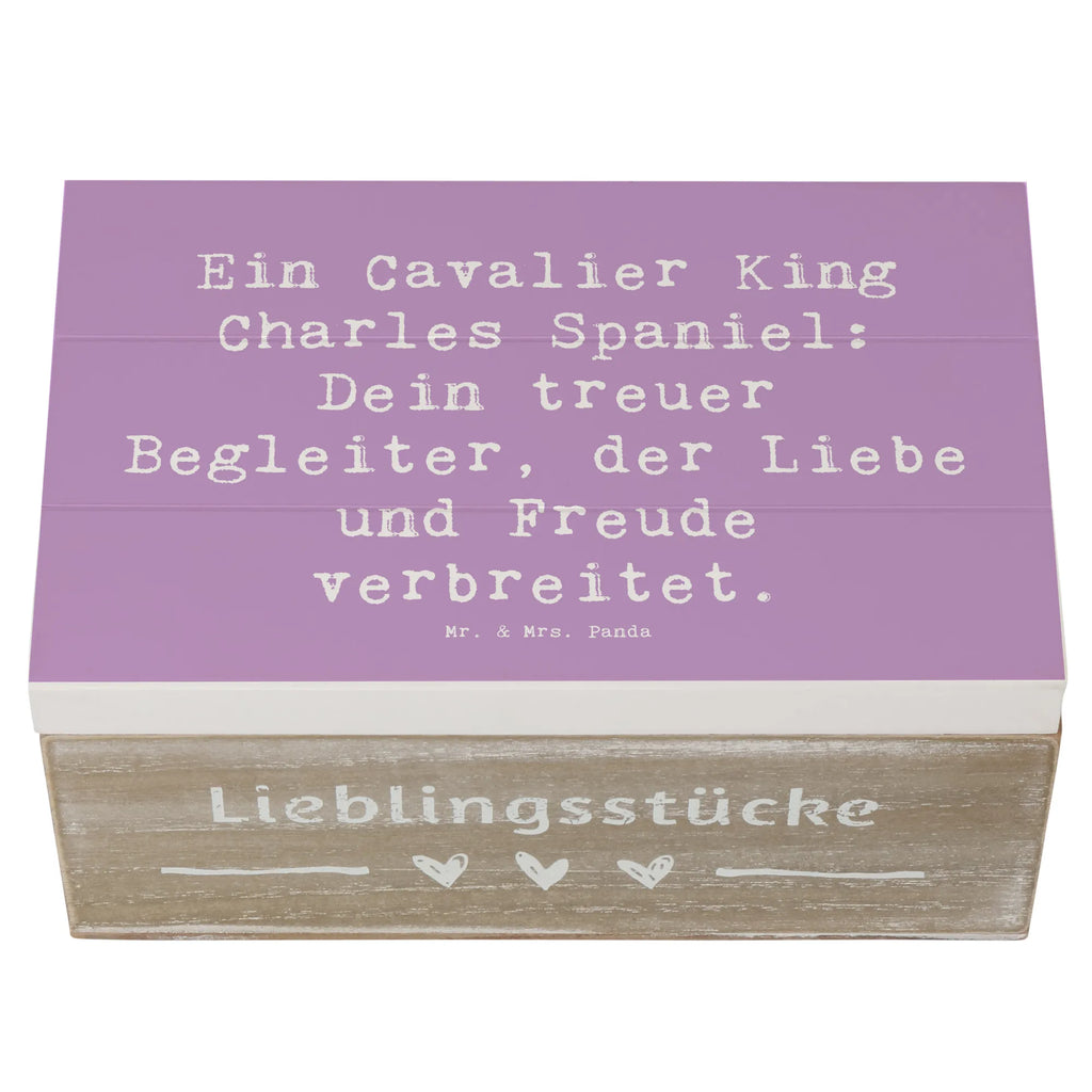 Holzkiste Spruch Cavalier King Charles Spaniel Erinnerungskiste, Schatulle, Holzkiste, Geschenkdose, Aufbewahrungsbox, Schatzkiste, Kiste, Truhe, XXL, Erinnerungsbox, Geschenkbox, Dekokiste, Hund, Hunderasse, Rassehund, Hundebesitzer, Geschenk, Tierfreund, Schenken, Welpe