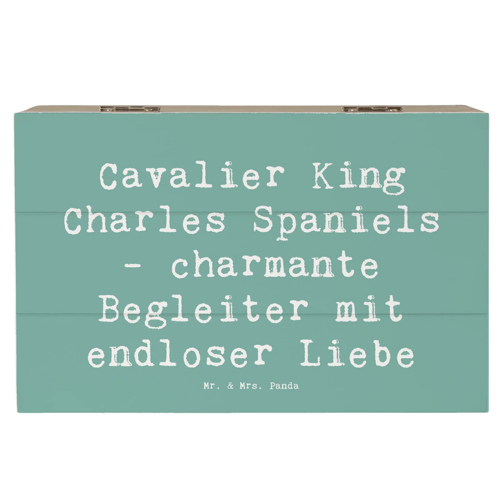 Holzkiste Spruch Cavalier King Charles Spaniel Begleiter Schatulle, Kiste, Geschenkdose, Aufbewahrungsbox, Erinnerungsbox, Erinnerungskiste, Truhe, Dekokiste, Geschenkbox, XXL, Holzkiste, Schatzkiste, Hund, Hunderasse, Rassehund, Hundebesitzer, Geschenk, Tierfreund, Schenken, Welpe
