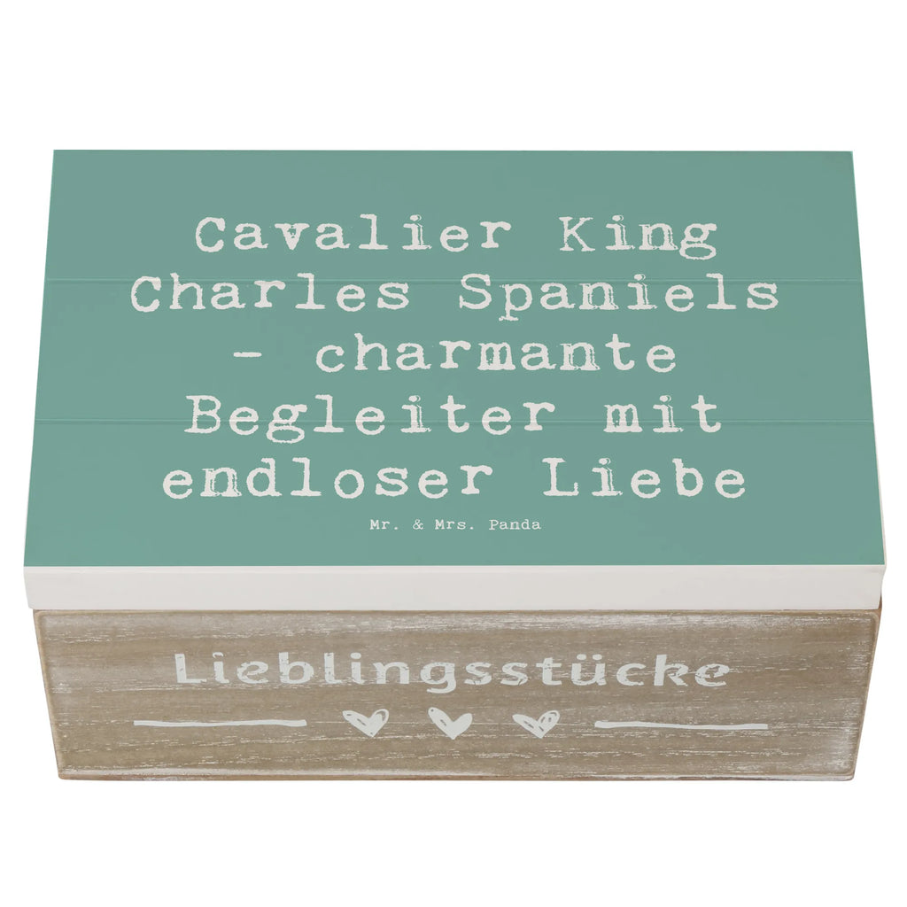 Holzkiste Spruch Cavalier King Charles Spaniel Begleiter Schatulle, Kiste, Geschenkdose, Aufbewahrungsbox, Erinnerungsbox, Erinnerungskiste, Truhe, Dekokiste, Geschenkbox, XXL, Holzkiste, Schatzkiste, Hund, Hunderasse, Rassehund, Hundebesitzer, Geschenk, Tierfreund, Schenken, Welpe