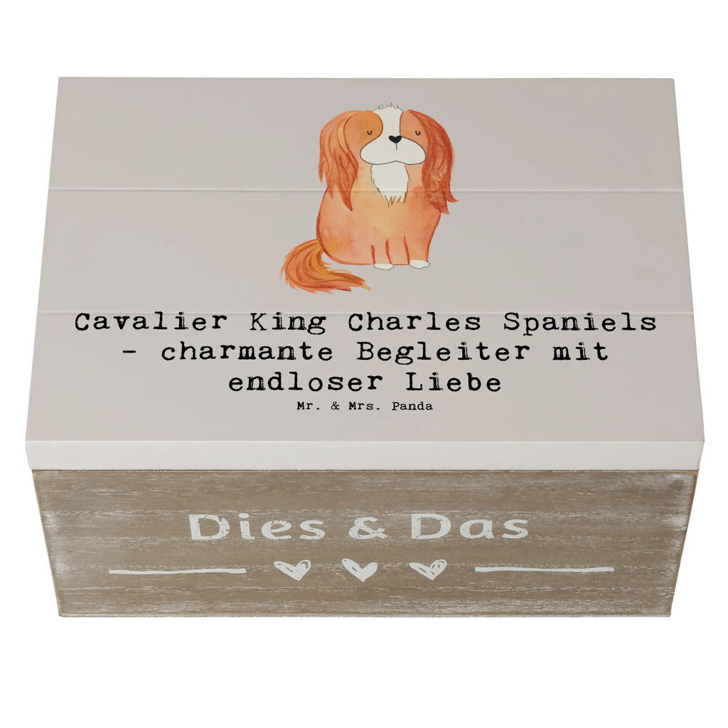 Holzkiste Cavalier King Charles Spaniel Begleiter Schatulle, Erinnerungsbox, Kiste, Dekokiste, Truhe, Aufbewahrungsbox, Geschenkdose, Holzkiste, Schatzkiste, XXL, Geschenkbox, Erinnerungskiste, Hund, Hunderasse, Rassehund, Hundebesitzer, Geschenk, Tierfreund, Schenken, Welpe