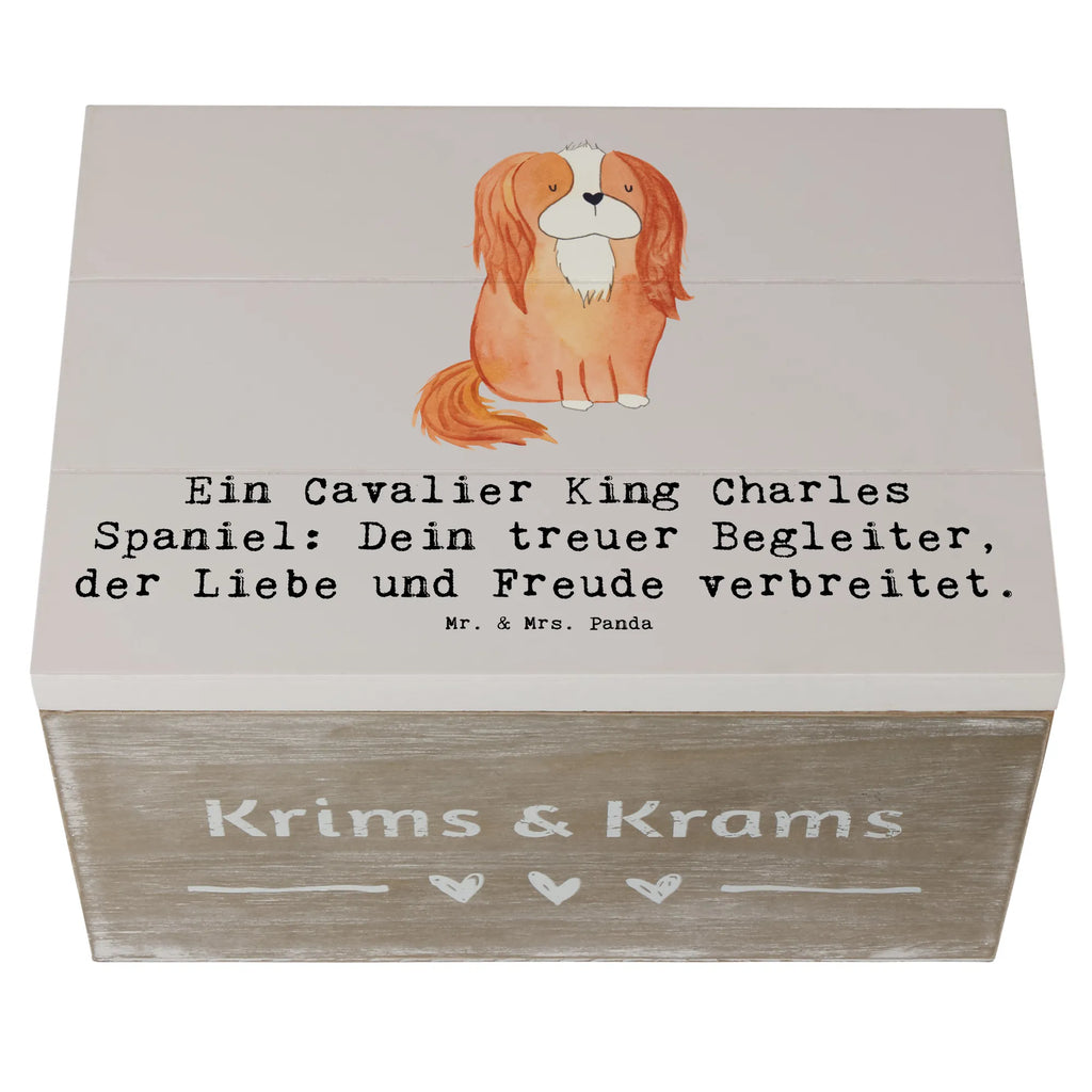 Holzkiste Cavalier King Charles Spaniel Erinnerungskiste, Geschenkdose, Aufbewahrungsbox, Holzkiste, XXL, Kiste, Schatulle, Truhe, Geschenkbox, Erinnerungsbox, Dekokiste, Schatzkiste, Hund, Hunderasse, Rassehund, Hundebesitzer, Geschenk, Tierfreund, Schenken, Welpe