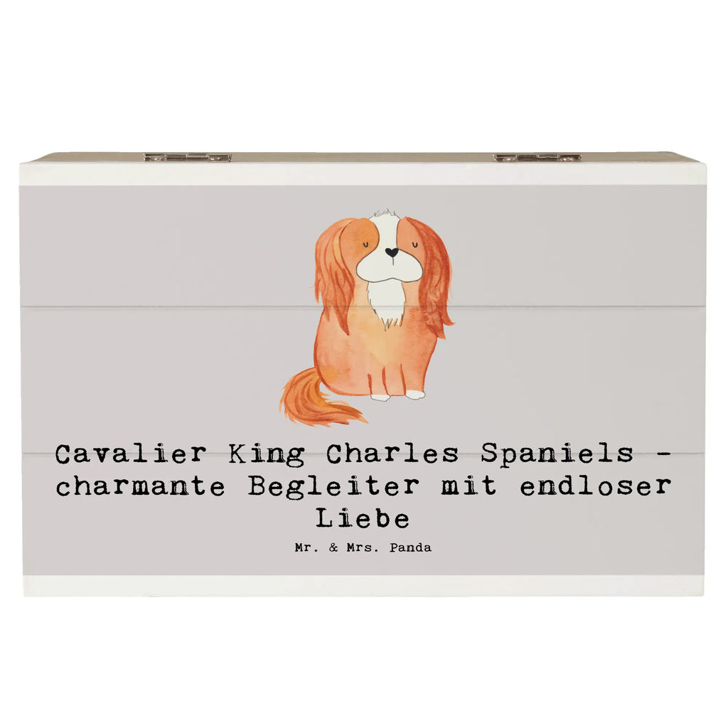 Holzkiste Cavalier King Charles Spaniel Begleiter Schatulle, Erinnerungsbox, Kiste, Dekokiste, Truhe, Aufbewahrungsbox, Geschenkdose, Holzkiste, Schatzkiste, XXL, Geschenkbox, Erinnerungskiste, Hund, Hunderasse, Rassehund, Hundebesitzer, Geschenk, Tierfreund, Schenken, Welpe