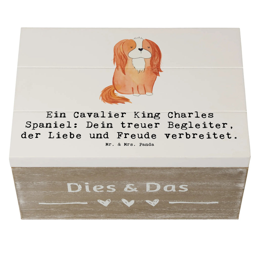 Holzkiste Cavalier King Charles Spaniel Erinnerungskiste, Geschenkdose, Aufbewahrungsbox, Holzkiste, XXL, Kiste, Schatulle, Truhe, Geschenkbox, Erinnerungsbox, Dekokiste, Schatzkiste, Hund, Hunderasse, Rassehund, Hundebesitzer, Geschenk, Tierfreund, Schenken, Welpe