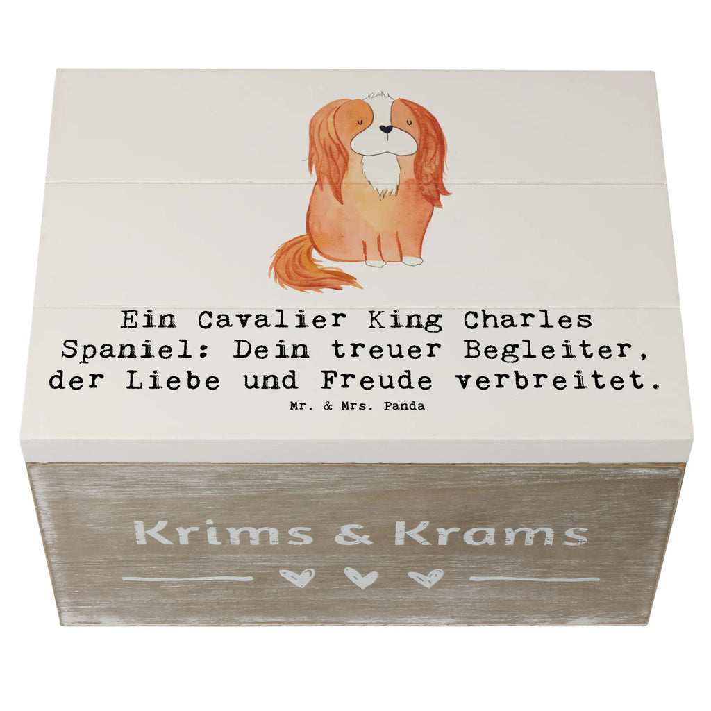Holzkiste Cavalier King Charles Spaniel Erinnerungskiste, Geschenkdose, Aufbewahrungsbox, Holzkiste, XXL, Kiste, Schatulle, Truhe, Geschenkbox, Erinnerungsbox, Dekokiste, Schatzkiste, Hund, Hunderasse, Rassehund, Hundebesitzer, Geschenk, Tierfreund, Schenken, Welpe