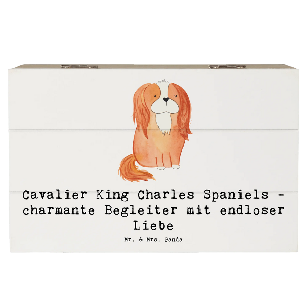 Holzkiste Cavalier King Charles Spaniel Begleiter Schatulle, Erinnerungsbox, Kiste, Dekokiste, Truhe, Aufbewahrungsbox, Geschenkdose, Holzkiste, Schatzkiste, XXL, Geschenkbox, Erinnerungskiste, Hund, Hunderasse, Rassehund, Hundebesitzer, Geschenk, Tierfreund, Schenken, Welpe