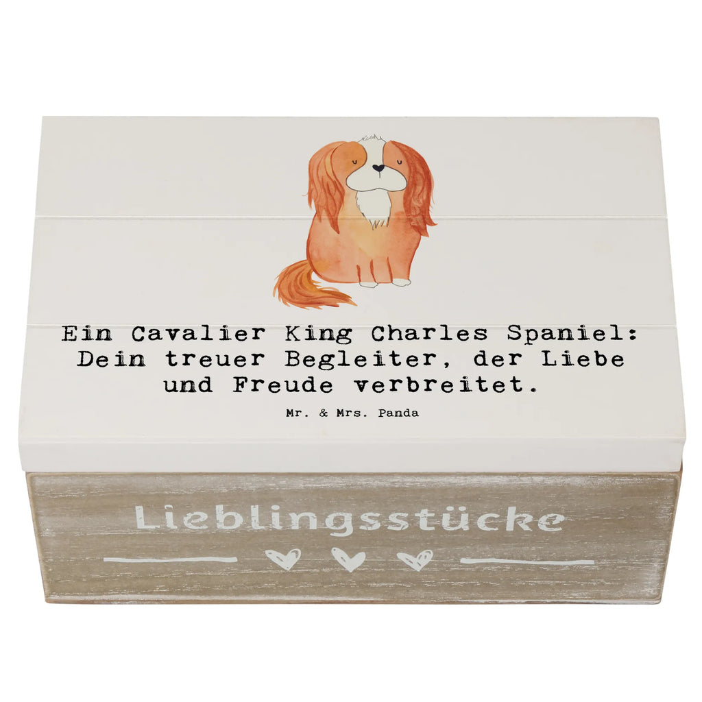 Holzkiste Cavalier King Charles Spaniel Erinnerungskiste, Geschenkdose, Aufbewahrungsbox, Holzkiste, XXL, Kiste, Schatulle, Truhe, Geschenkbox, Erinnerungsbox, Dekokiste, Schatzkiste, Hund, Hunderasse, Rassehund, Hundebesitzer, Geschenk, Tierfreund, Schenken, Welpe