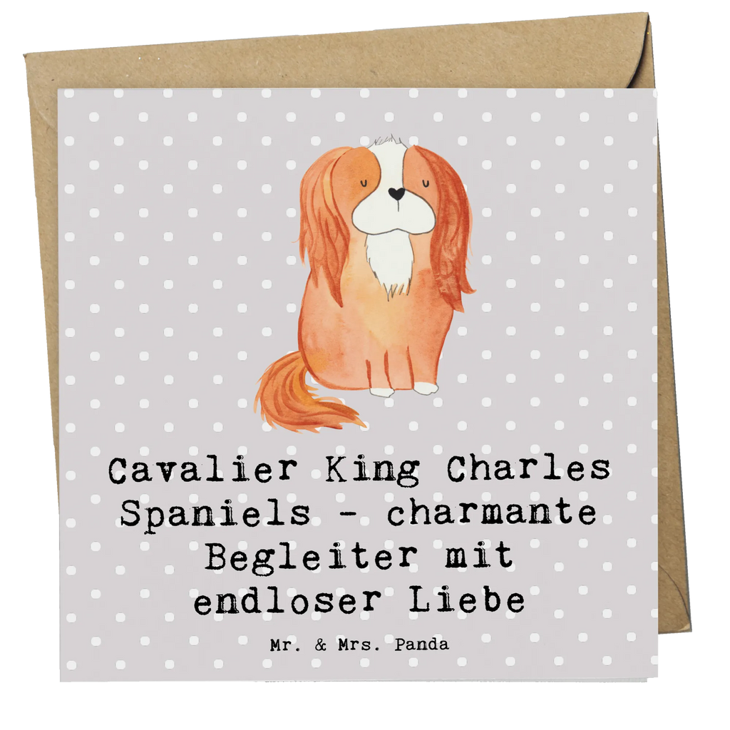 Deluxe Card Cavalier King Charles Spaniels - charmante Begleiter mit endloser Liebe Karte, Geburtstagskarte, Klappkarte, Glückwunschkarte, Grußkarte, Hochwertige Grußkarte, Einladungskarte, Hochwertige Klappkarte, Hochzeitskarte, Hund, Hunderasse, Rassehund, Hundebesitzer, Geschenk, Tierfreund, Schenken, Welpe