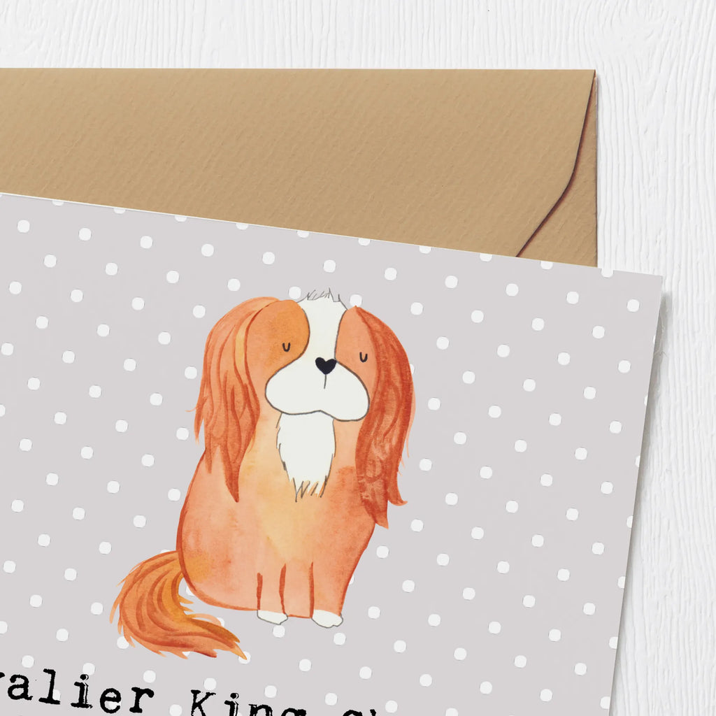 Deluxe Card Cavalier King Charles Spaniels - charmante Begleiter mit endloser Liebe Karte, Geburtstagskarte, Klappkarte, Glückwunschkarte, Grußkarte, Hochwertige Grußkarte, Einladungskarte, Hochwertige Klappkarte, Hochzeitskarte, Hund, Hunderasse, Rassehund, Hundebesitzer, Geschenk, Tierfreund, Schenken, Welpe