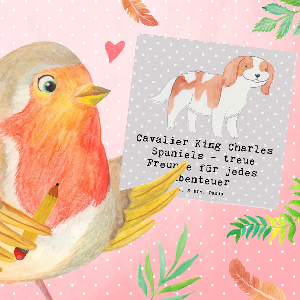 Deluxe Karte Cavalier King Charles Spaniel Freunde Geburtstagskarte, Klappkarte, Hochzeitskarte, Karte, Glückwunschkarte, Einladungskarte, Hochwertige Klappkarte, Grußkarte, Hochwertige Grußkarte, Hund, Hunderasse, Rassehund, Hundebesitzer, Geschenk, Tierfreund, Schenken, Welpe