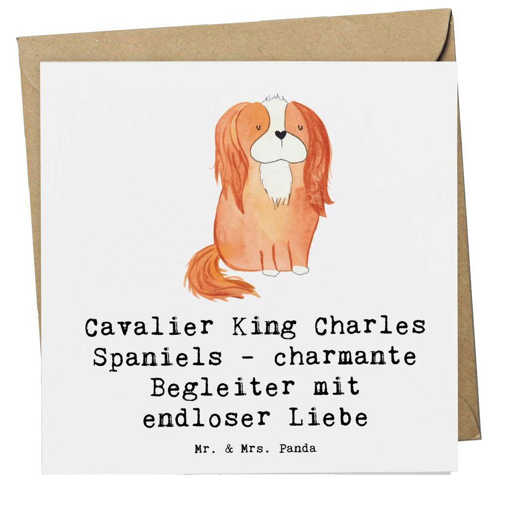Deluxe Card Cavalier King Charles Spaniels - charmante Begleiter mit endloser Liebe Karte, Geburtstagskarte, Klappkarte, Glückwunschkarte, Grußkarte, Hochwertige Grußkarte, Einladungskarte, Hochwertige Klappkarte, Hochzeitskarte, Hund, Hunderasse, Rassehund, Hundebesitzer, Geschenk, Tierfreund, Schenken, Welpe