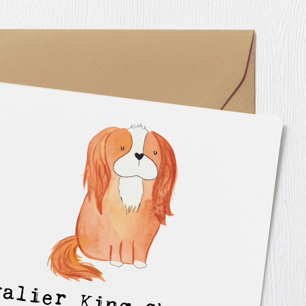Deluxe Card Cavalier King Charles Spaniels - charmante Begleiter mit endloser Liebe Karte, Geburtstagskarte, Klappkarte, Glückwunschkarte, Grußkarte, Hochwertige Grußkarte, Einladungskarte, Hochwertige Klappkarte, Hochzeitskarte, Hund, Hunderasse, Rassehund, Hundebesitzer, Geschenk, Tierfreund, Schenken, Welpe