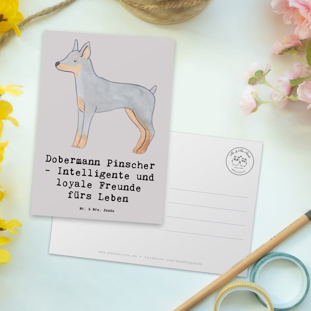 Postkarte Dobermann Pinscher Freund Grußkarte, Karte, Postkarte, Einladungskarte, Ansichtskarten, Einladungskarten Geburtstag, Ansichtskarte, Geschenkkarte, Geburtstagskarte, Einladung Geburtstag, Einladung, Dankeskarte, Hund, Hunderasse, Rassehund, Hundebesitzer, Geschenk, Tierfreund, Schenken, Welpe