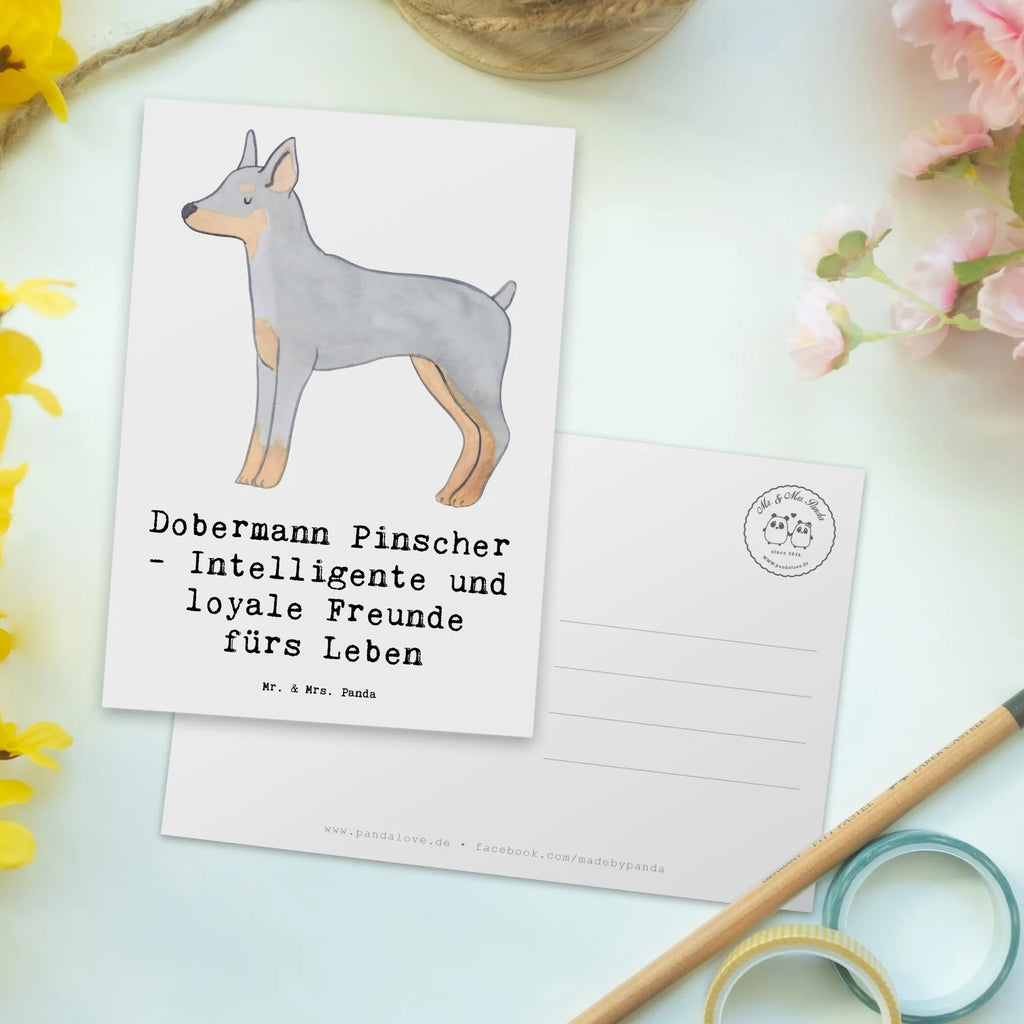 Postkarte Dobermann Pinscher Freund Grußkarte, Karte, Postkarte, Einladungskarte, Ansichtskarten, Einladungskarten Geburtstag, Ansichtskarte, Geschenkkarte, Geburtstagskarte, Einladung Geburtstag, Einladung, Dankeskarte, Hund, Hunderasse, Rassehund, Hundebesitzer, Geschenk, Tierfreund, Schenken, Welpe