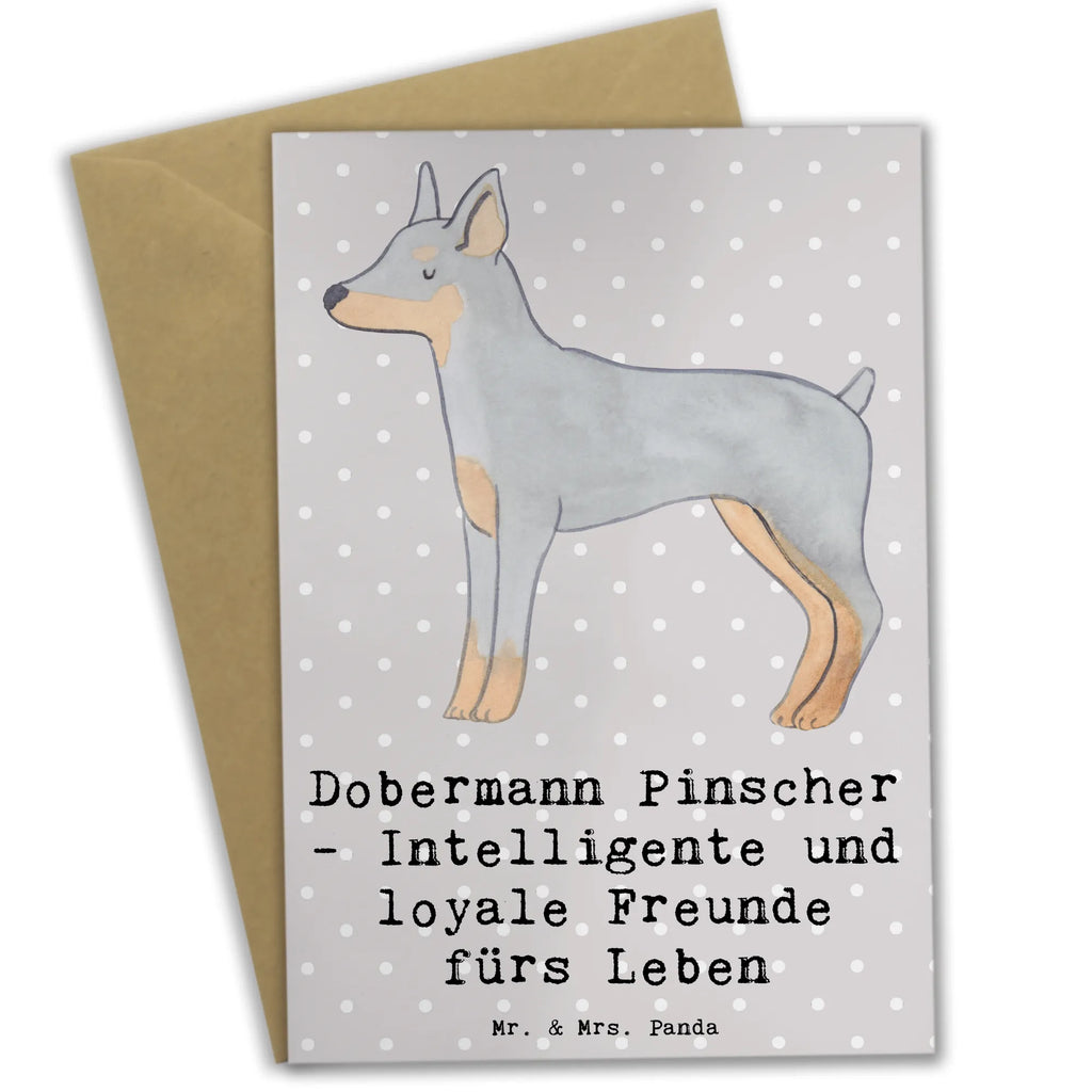 Greetings card Dobermann Pinscher - Intelligente und loyale Freunde fürs Leben Klappkarte, Grußkarte, Hochzeitskarte, Einladungskarte, Ansichtskarten, Karte, Geburtstagskarte, Glückwunschkarte, Hund, Hunderasse, Rassehund, Hundebesitzer, Geschenk, Tierfreund, Schenken, Welpe