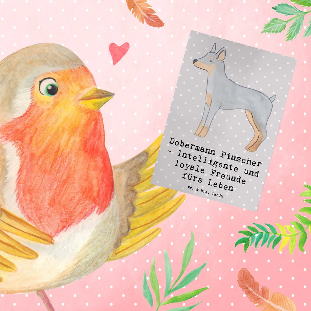 Greetings card Dobermann Pinscher - Intelligente und loyale Freunde fürs Leben Klappkarte, Grußkarte, Hochzeitskarte, Einladungskarte, Ansichtskarten, Karte, Geburtstagskarte, Glückwunschkarte, Hund, Hunderasse, Rassehund, Hundebesitzer, Geschenk, Tierfreund, Schenken, Welpe