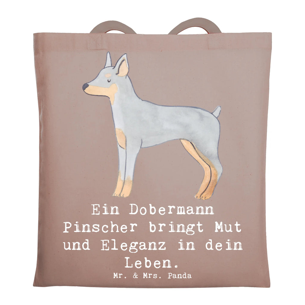 Tote bag Ein Dobermann Pinscher bringt Mut und Eleganz in dein Leben. Beuteltasche, Einkaufstasche, Tasche, Einkaufstüte, Beutel, Tragetasche, Umhängetasche, Jutebeutel, Jutetasche, Laptoptasche, Schultertasche, Shopper, Stoffbeutel, Strandtasche, Badetasche, Stofftasche, Hund, Hunderasse, Rassehund, Hundebesitzer, Geschenk, Tierfreund, Schenken, Welpe