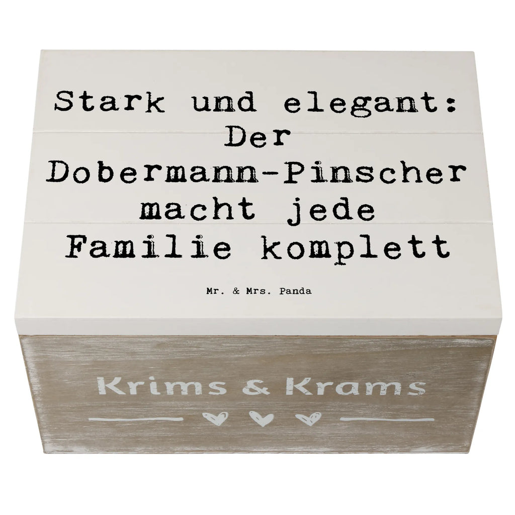 Holzkiste Spruch Dobermann Pinscher Aufbewahrungsbox, XXL, Geschenkdose, Schatulle, Erinnerungsbox, Geschenkbox, Holzkiste, Schatzkiste, Kiste, Erinnerungskiste, Truhe, Dekokiste, Hund, Hunderasse, Rassehund, Hundebesitzer, Geschenk, Tierfreund, Schenken, Welpe
