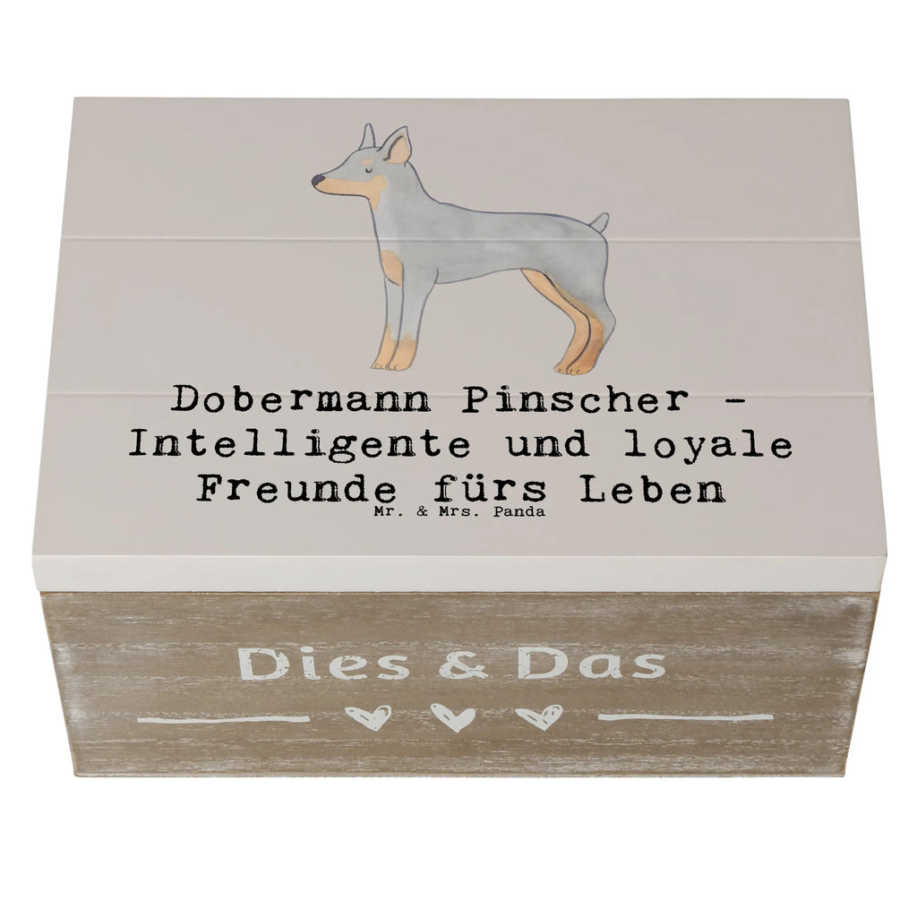 Holzkiste Dobermann Pinscher Freund Schatulle, XXL, Erinnerungsbox, Truhe, Holzkiste, Geschenkdose, Geschenkbox, Aufbewahrungsbox, Erinnerungskiste, Kiste, Dekokiste, Schatzkiste, Hund, Hunderasse, Rassehund, Hundebesitzer, Geschenk, Tierfreund, Schenken, Welpe