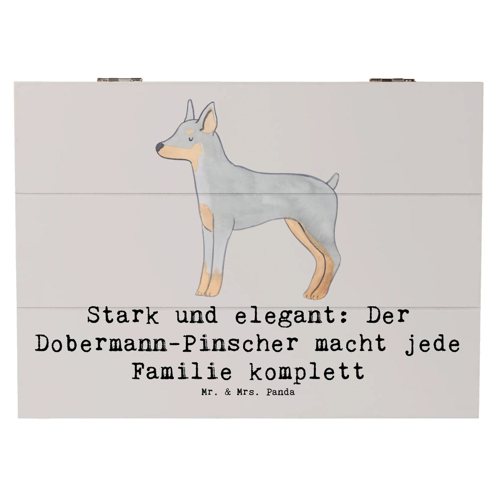 Holzkiste Dobermann Pinscher Aufbewahrungsbox, Dekokiste, Geschenkdose, Geschenkbox, Erinnerungsbox, Kiste, Erinnerungskiste, Holzkiste, Schatzkiste, XXL, Schatulle, Truhe, Hund, Hunderasse, Rassehund, Hundebesitzer, Geschenk, Tierfreund, Schenken, Welpe
